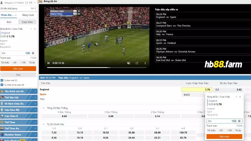 Thể thao ảo là gì? Hướng dẫn đặt cược thể thao ảo trên HB88 5 Đặt cược